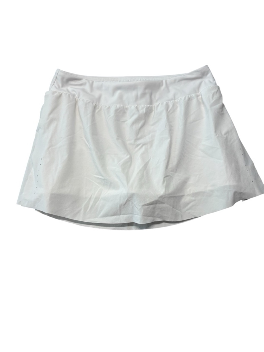 Athleta Run With It Skort White Medium EUC Tennis Golf Running 628744